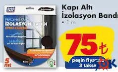 BOSS TAPE KAPI ALTI İZOLASYON BANDI 1 M fiyat ve kampanya bilgisi